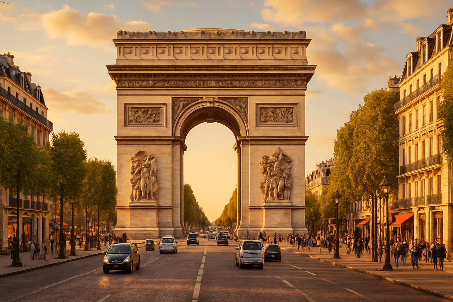 Arc de Triomphe & Avenue des Champs-Élysées