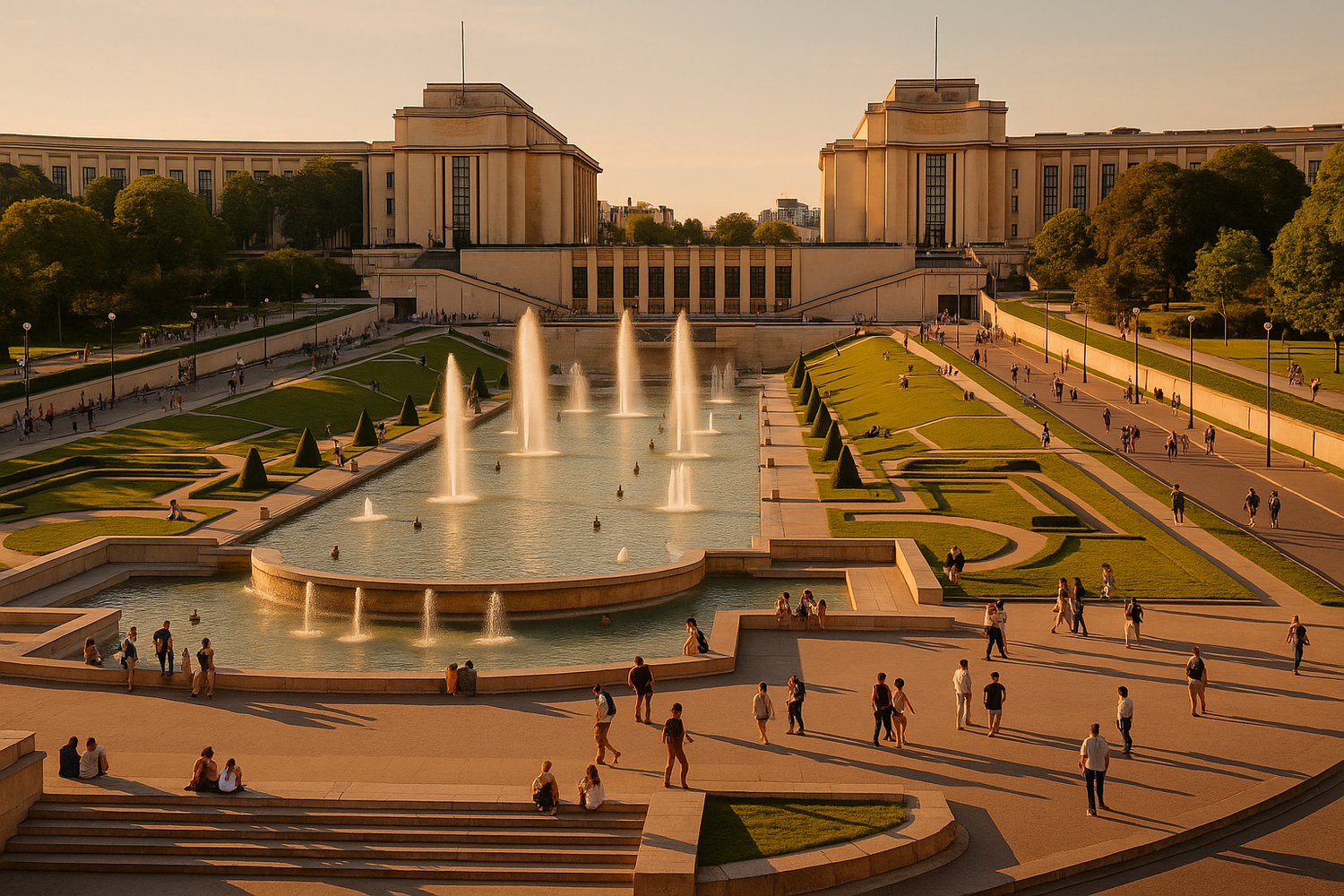 Esplanade du Trocadéro et Jardins paris 16