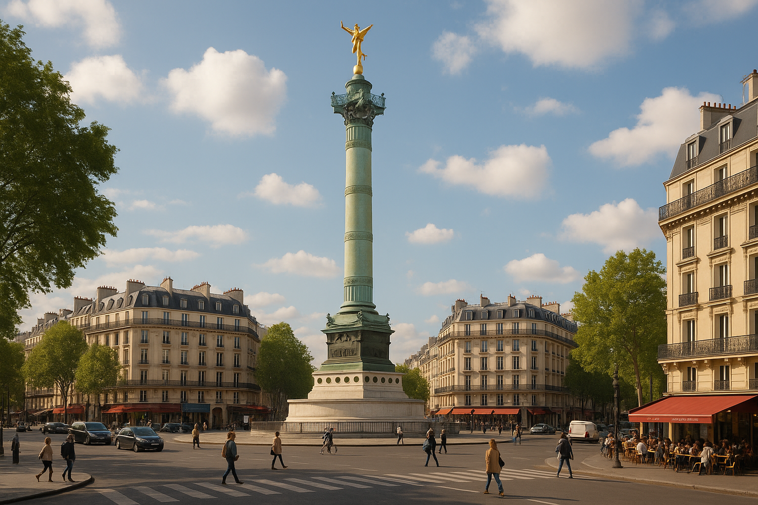 Place de la Bastille & Colonne de Juillet paris 11